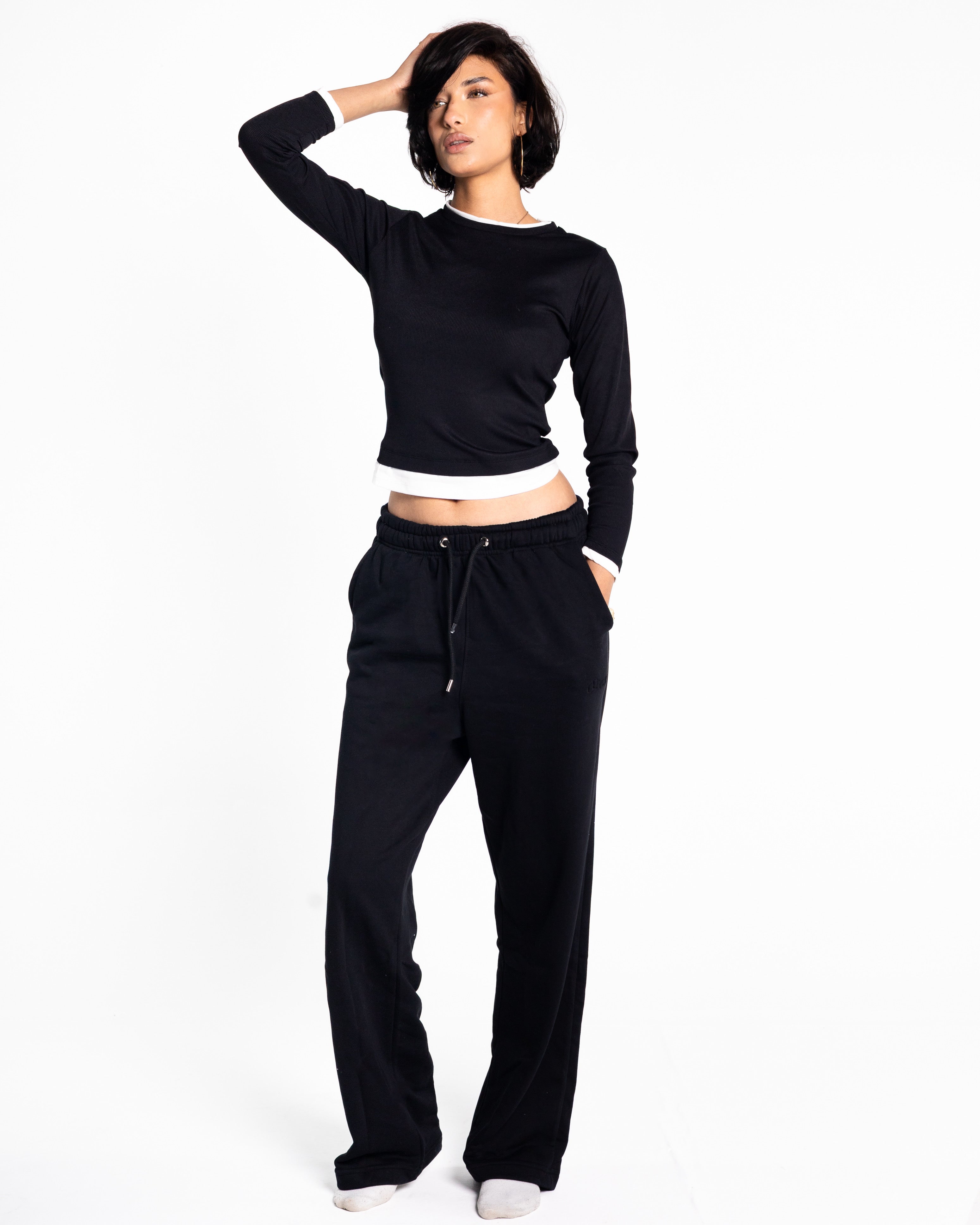 Grand-mere black sweatpants 2.0