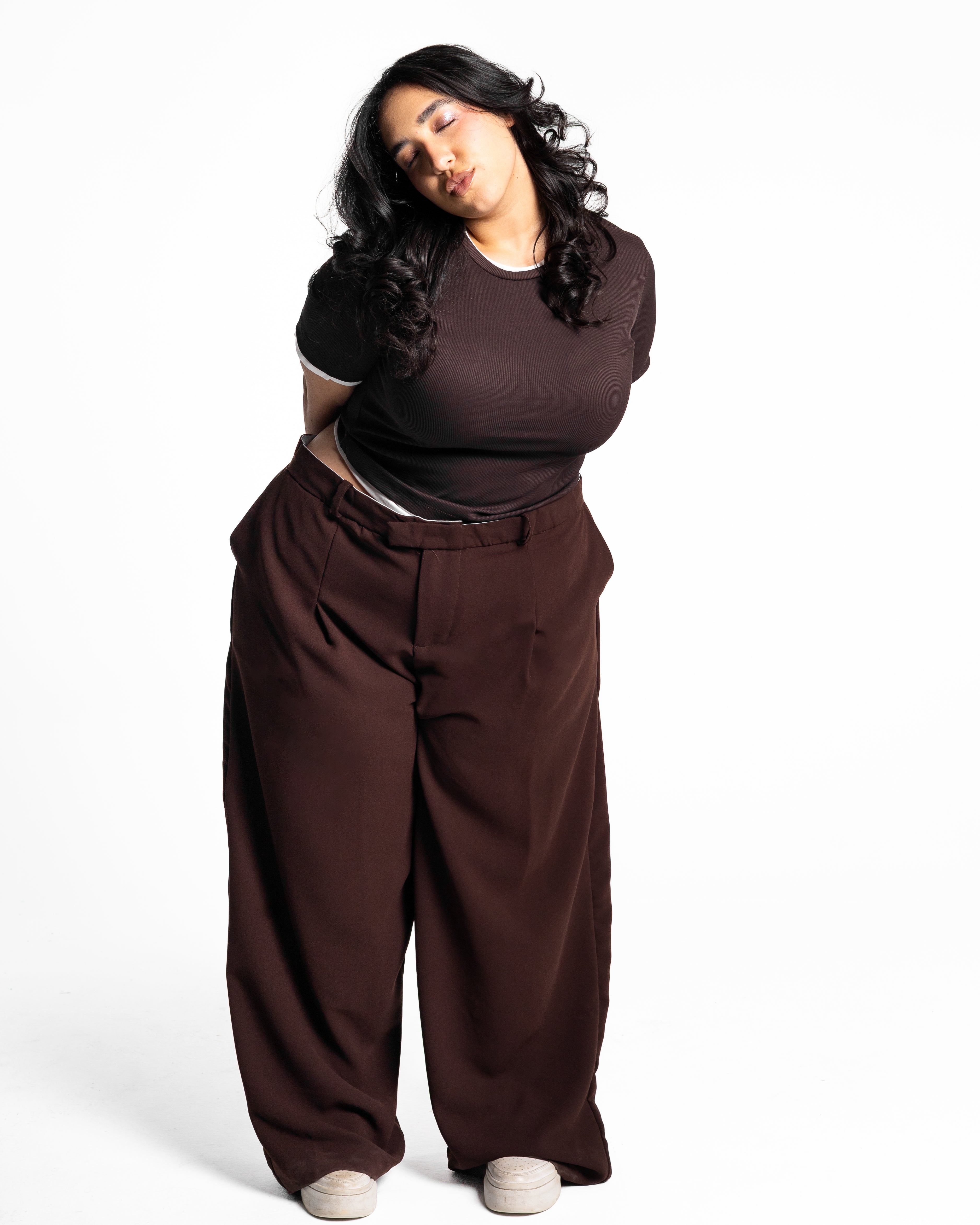 Mimi brown tailored pants
