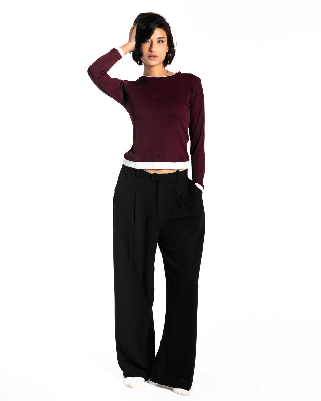 Mimi black tailored pants