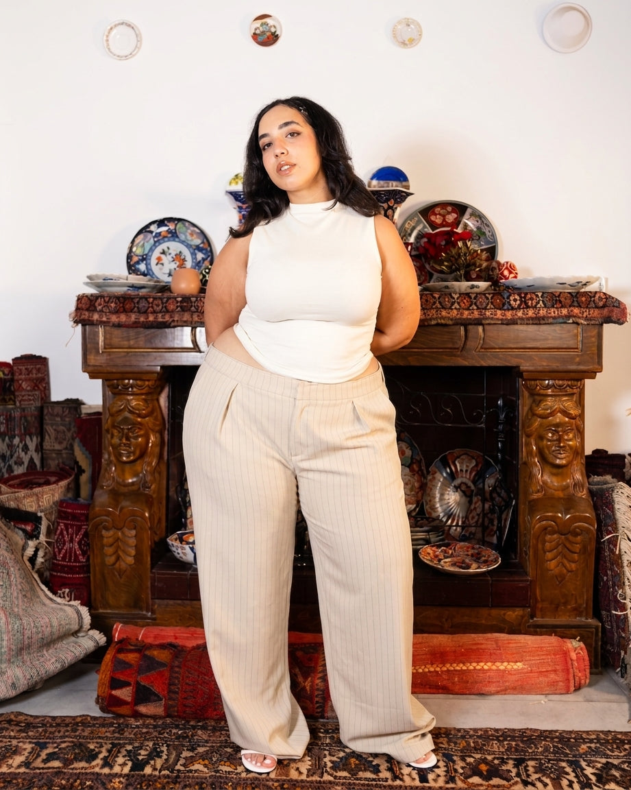 Bibi light striped pants