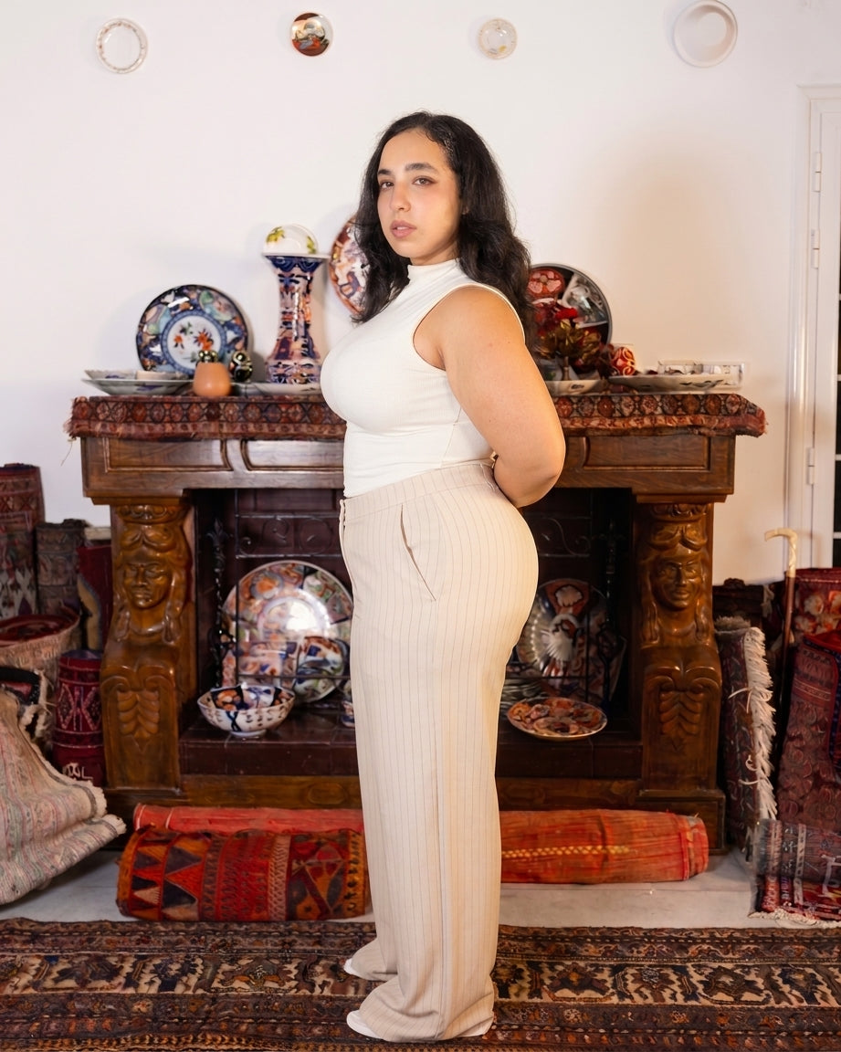 Bibi light striped pants