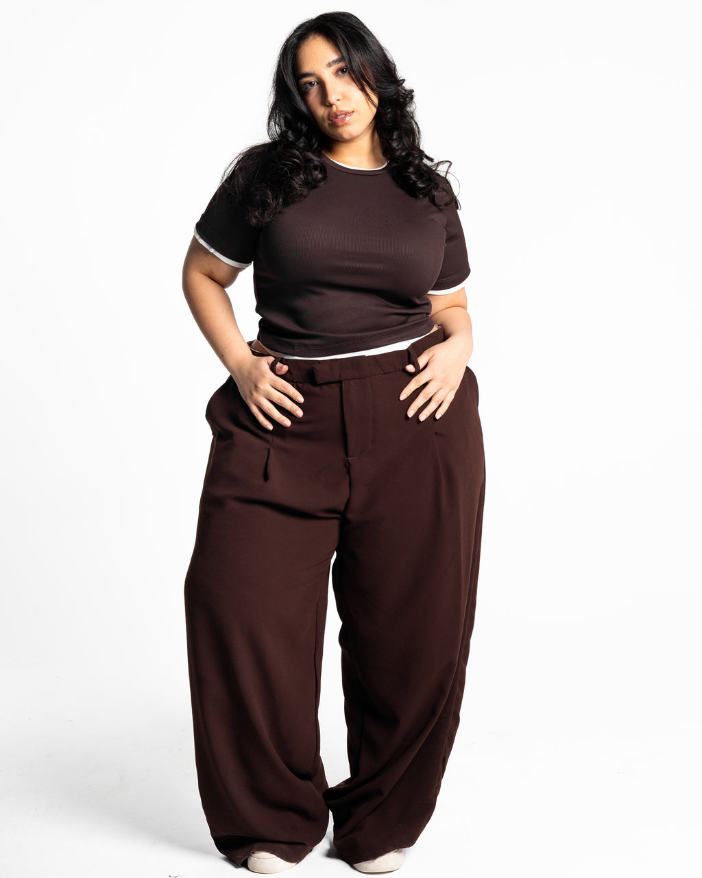 Mimi brown tailored pants