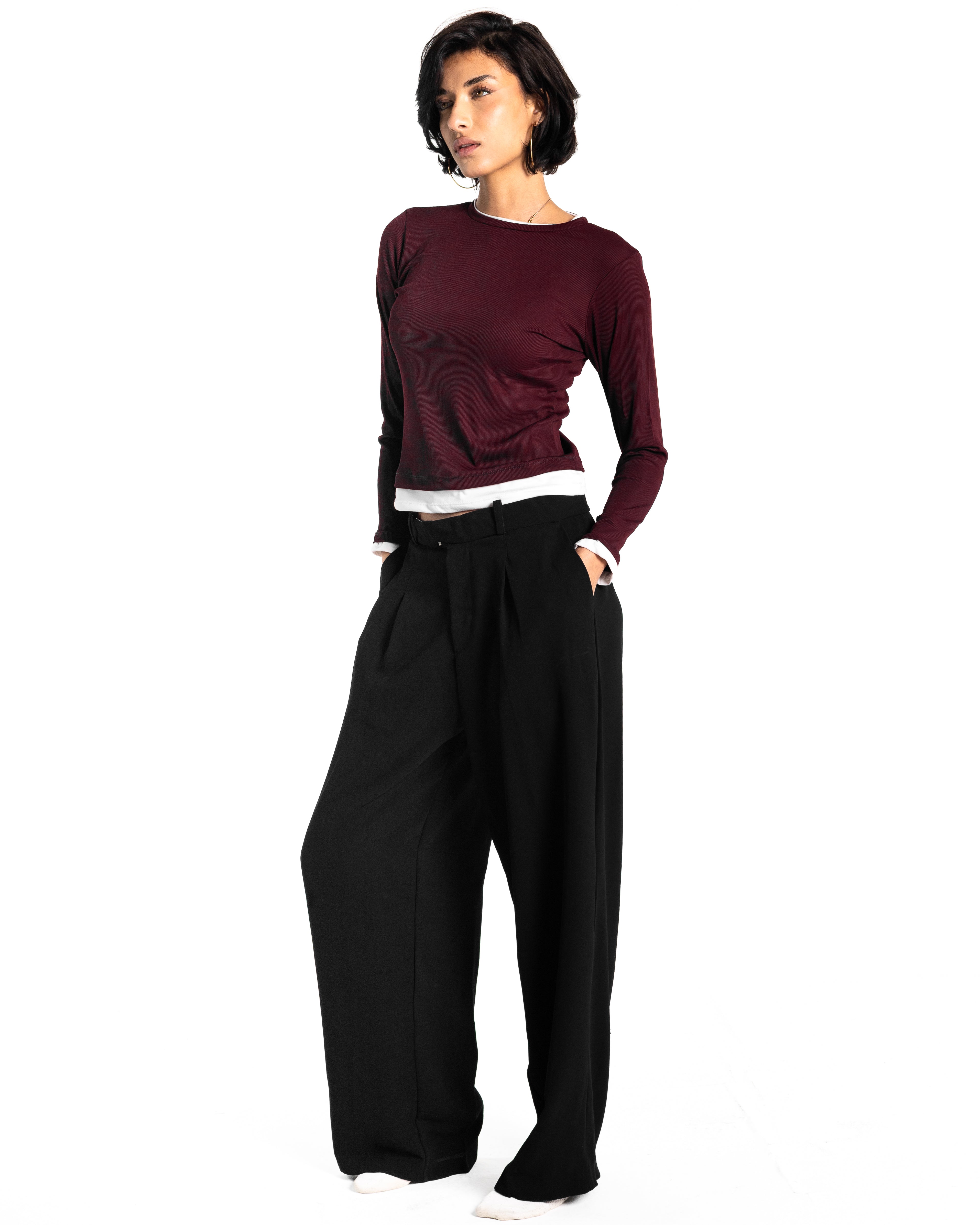 Mimi black tailored pants