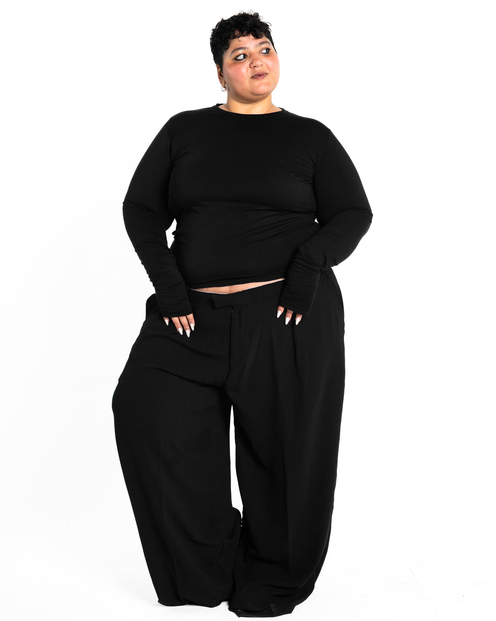 Mimi black tailored pants