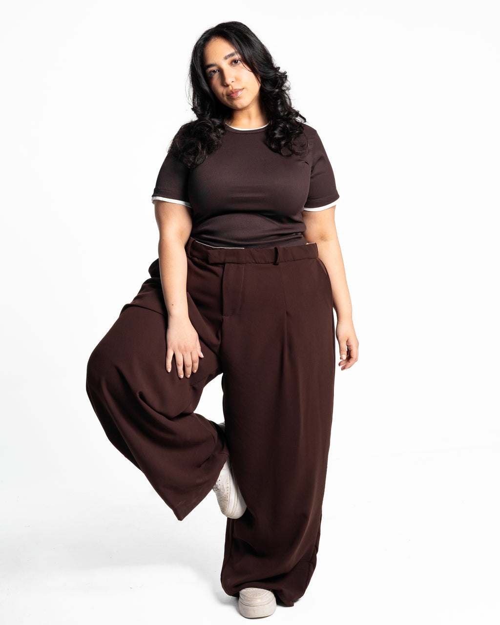 Mimi brown tailored pants