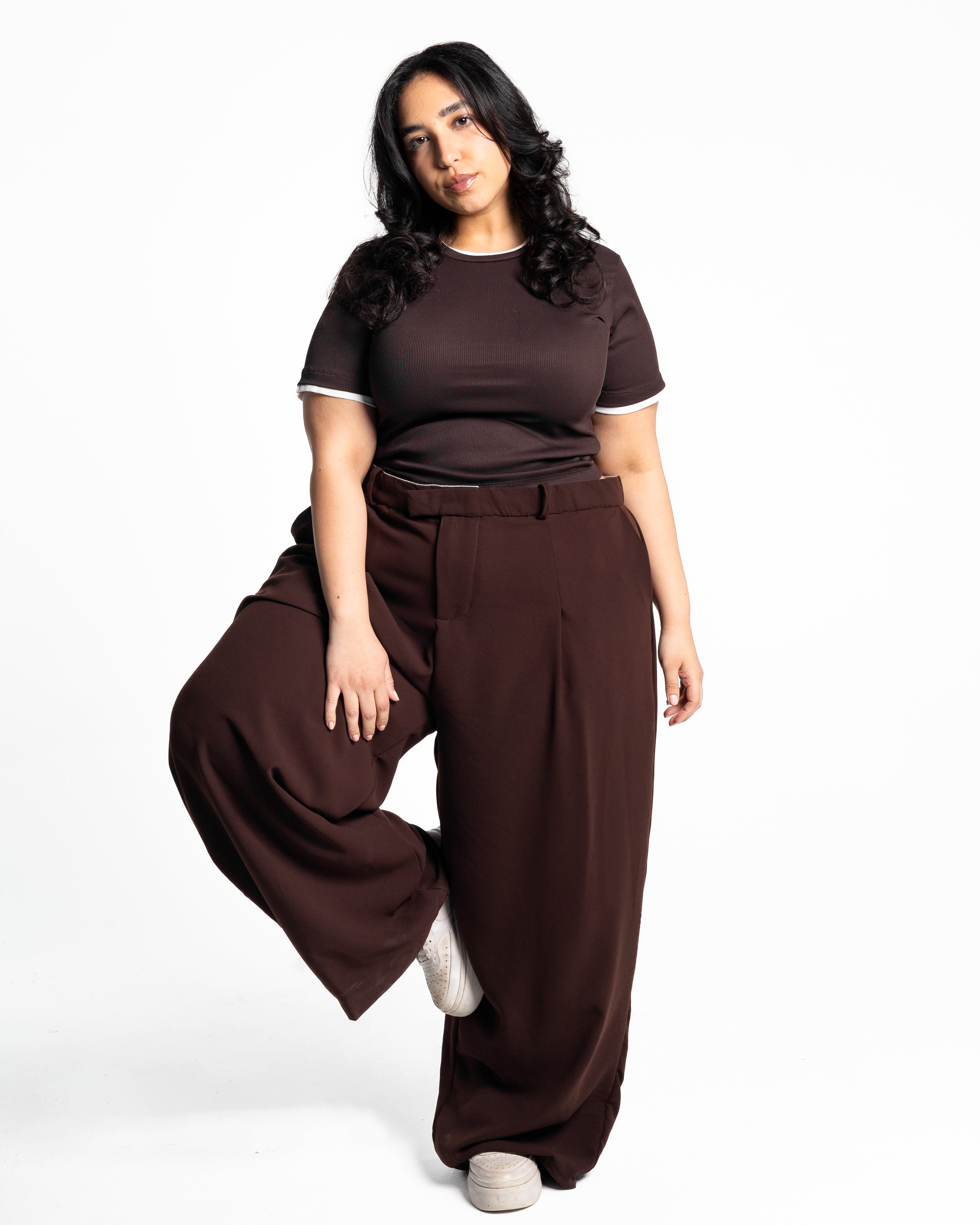 Mimi brown tailored pants