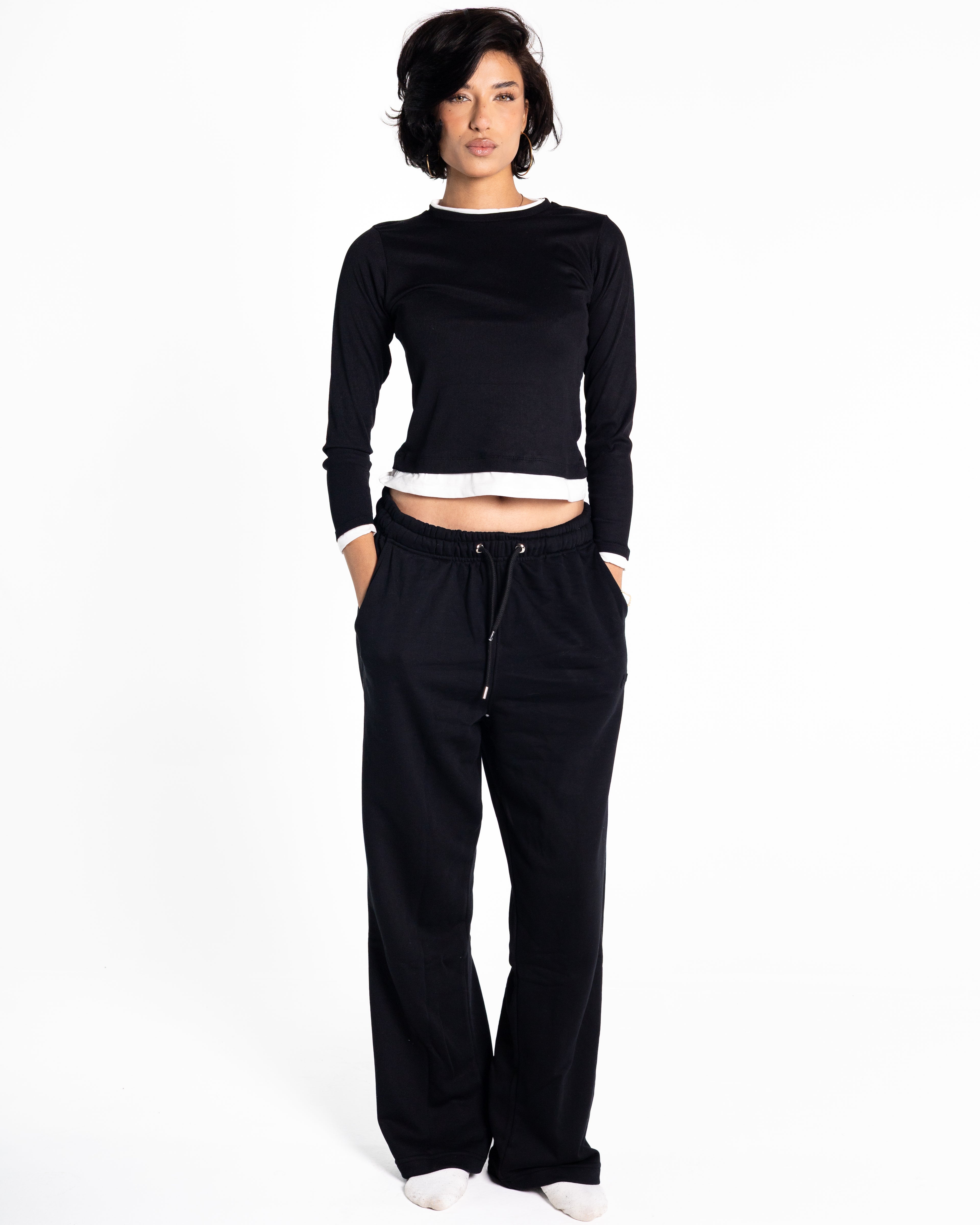 Grand-mere black sweatpants 2.0