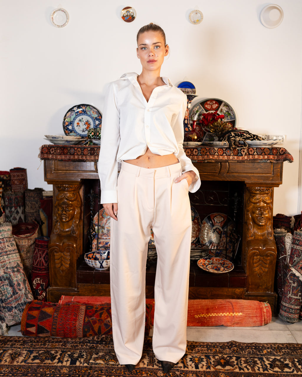 Mimi beige tailored pants 2.0