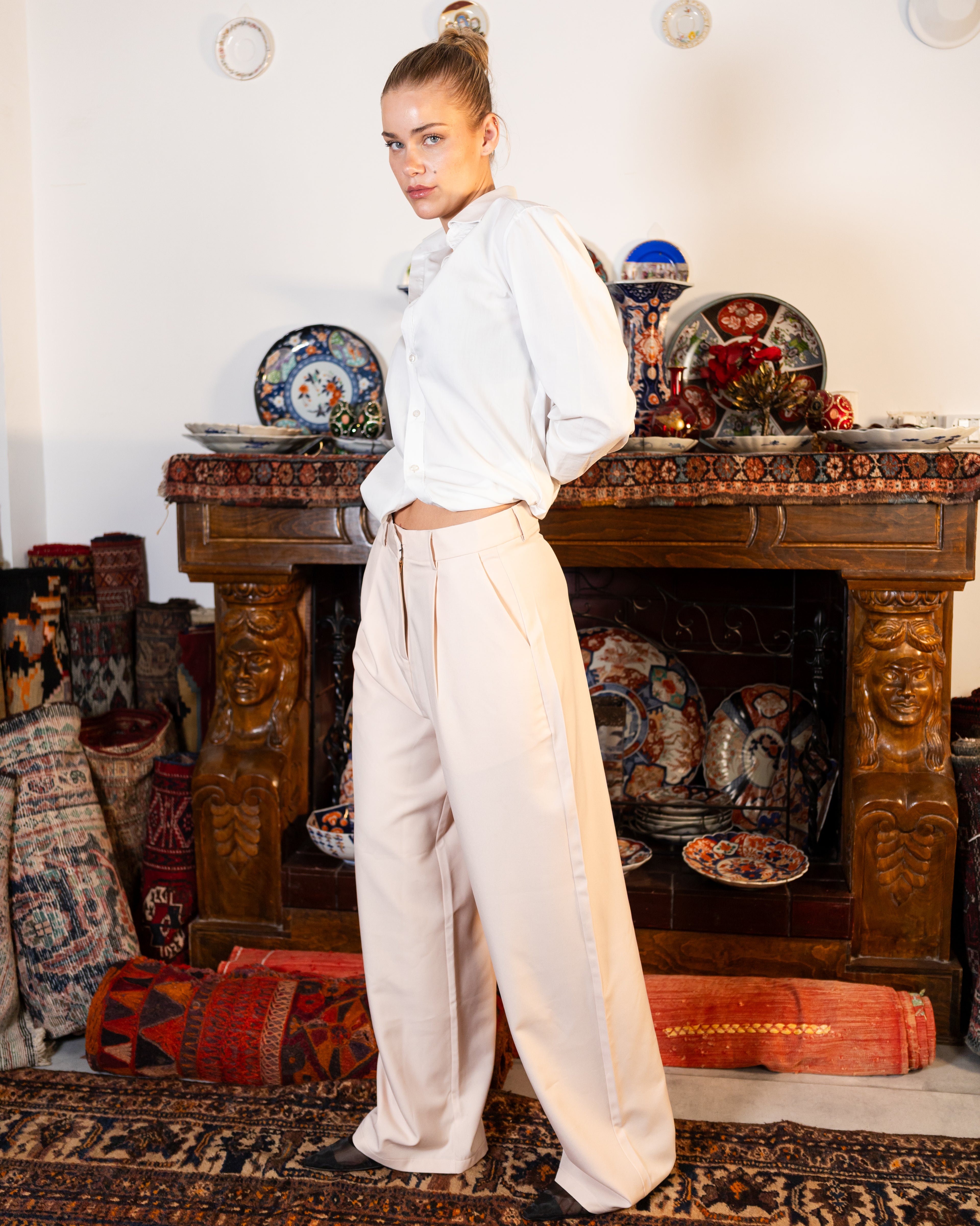 Mimi beige tailored pants 2.0