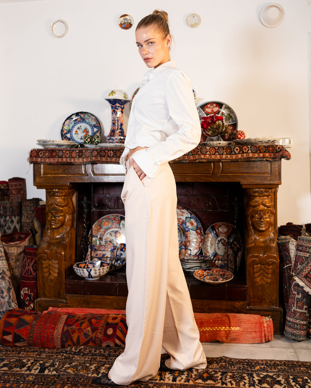 Mimi beige tailored pants 2.0