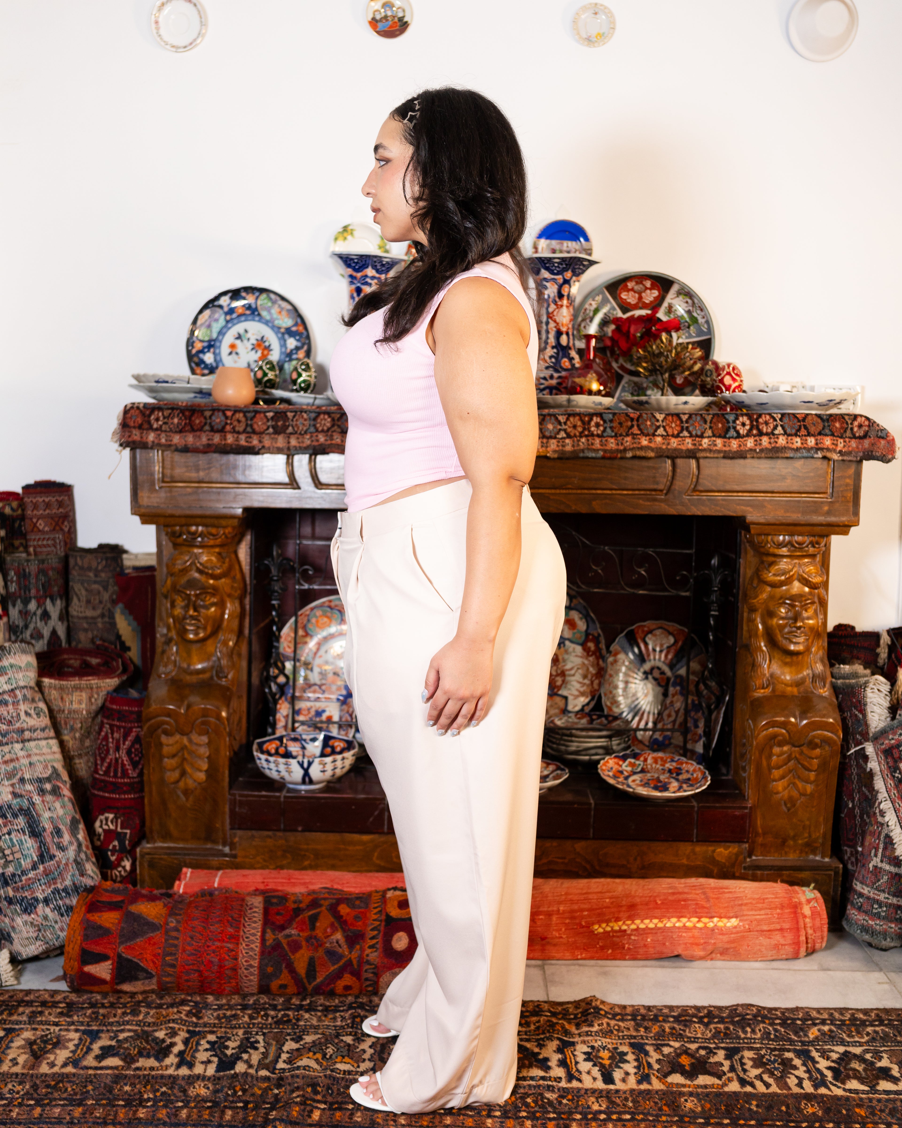 Mimi beige tailored pants 2.0