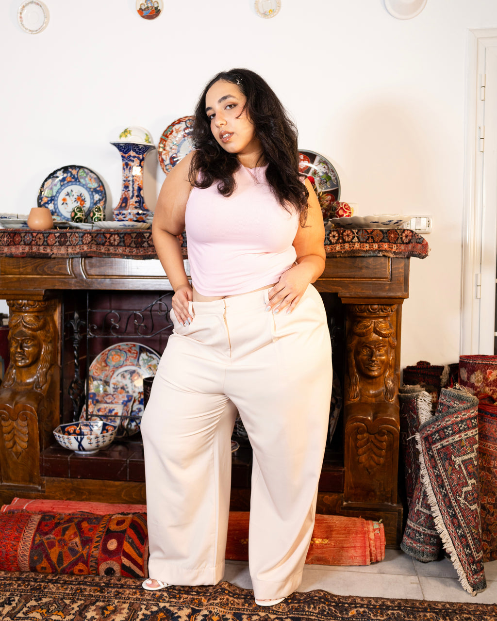 Mimi beige tailored pants 2.0