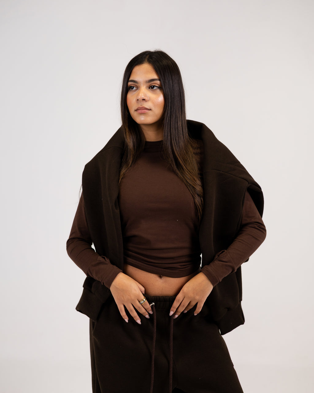 Grand-mere brown zipper