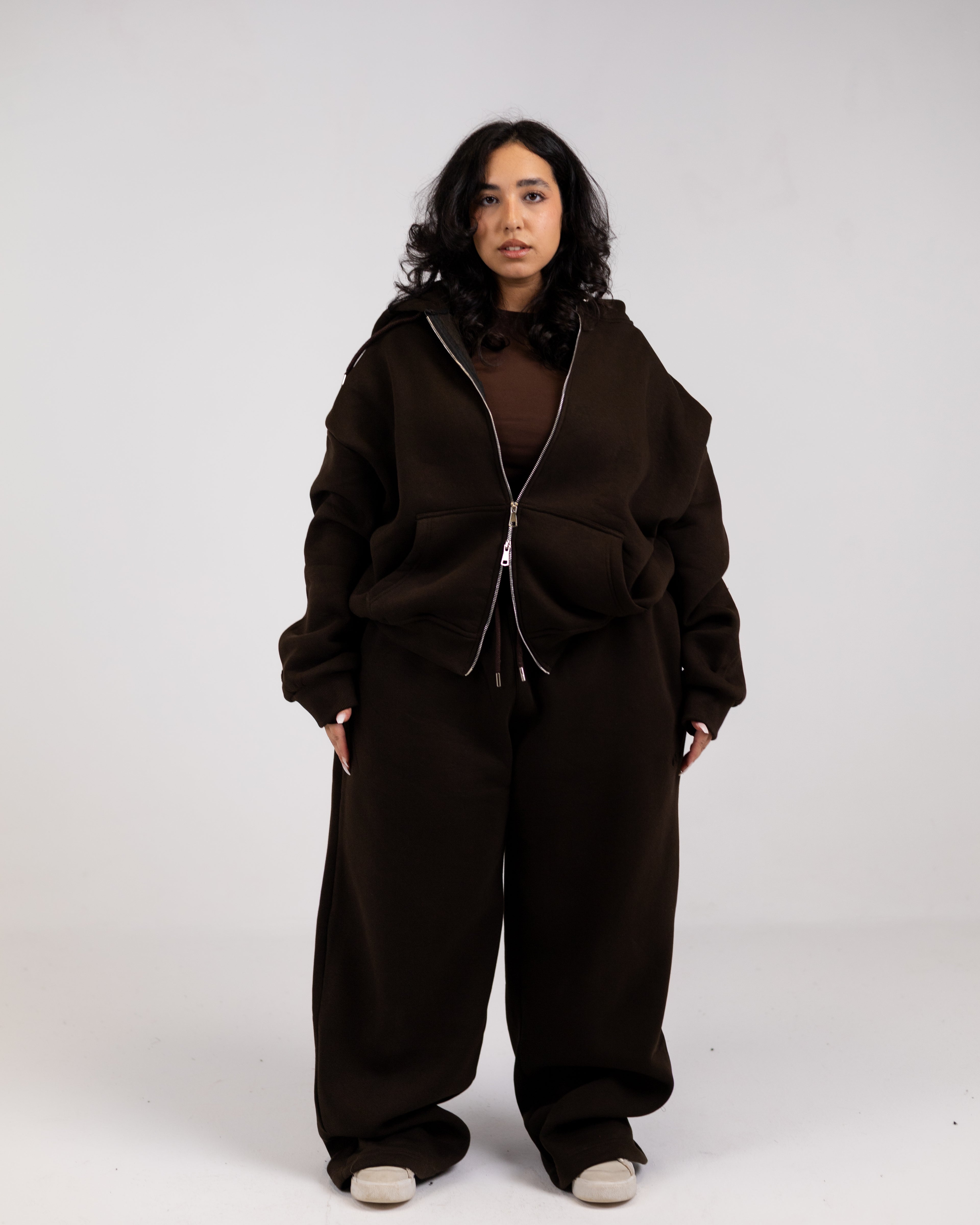 Grand-mere brown zipper