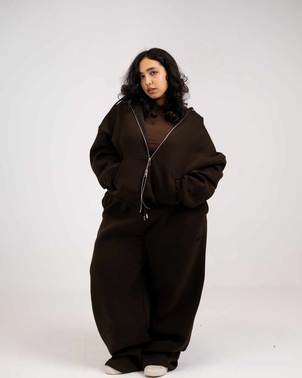 Grand-mere brown zipper