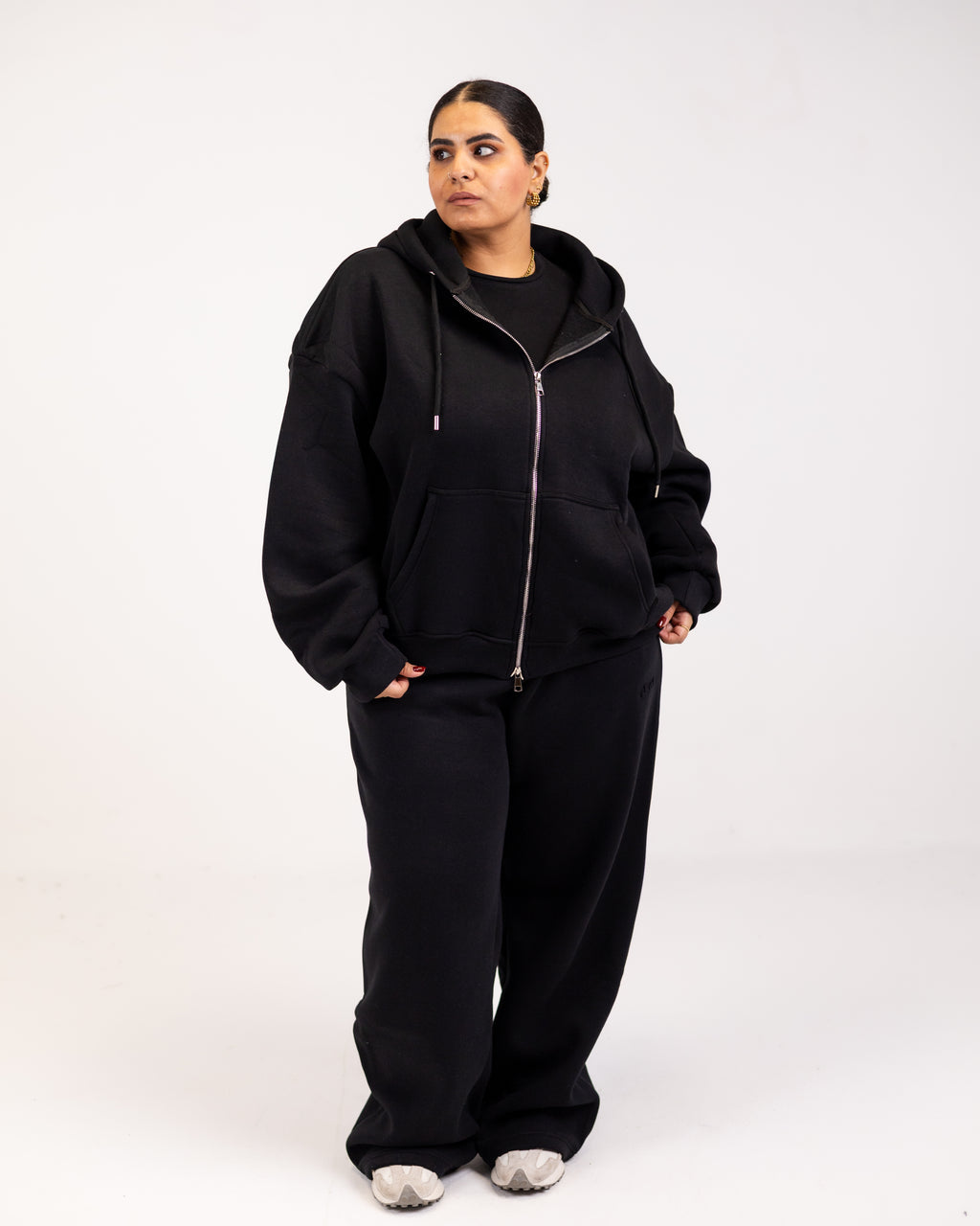 Grand-mere black zipper