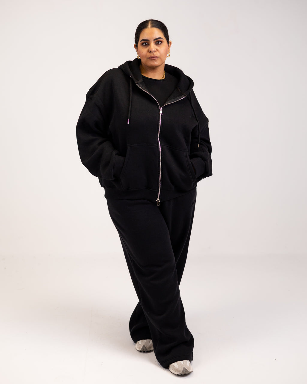 Grand-mere black zipper