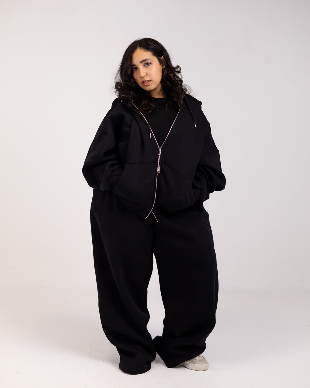 Grand-mere black zipper