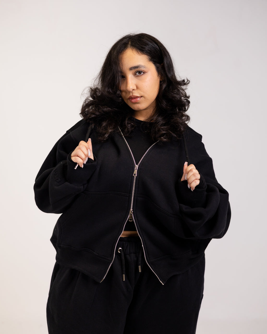 Grand-mere black zipper