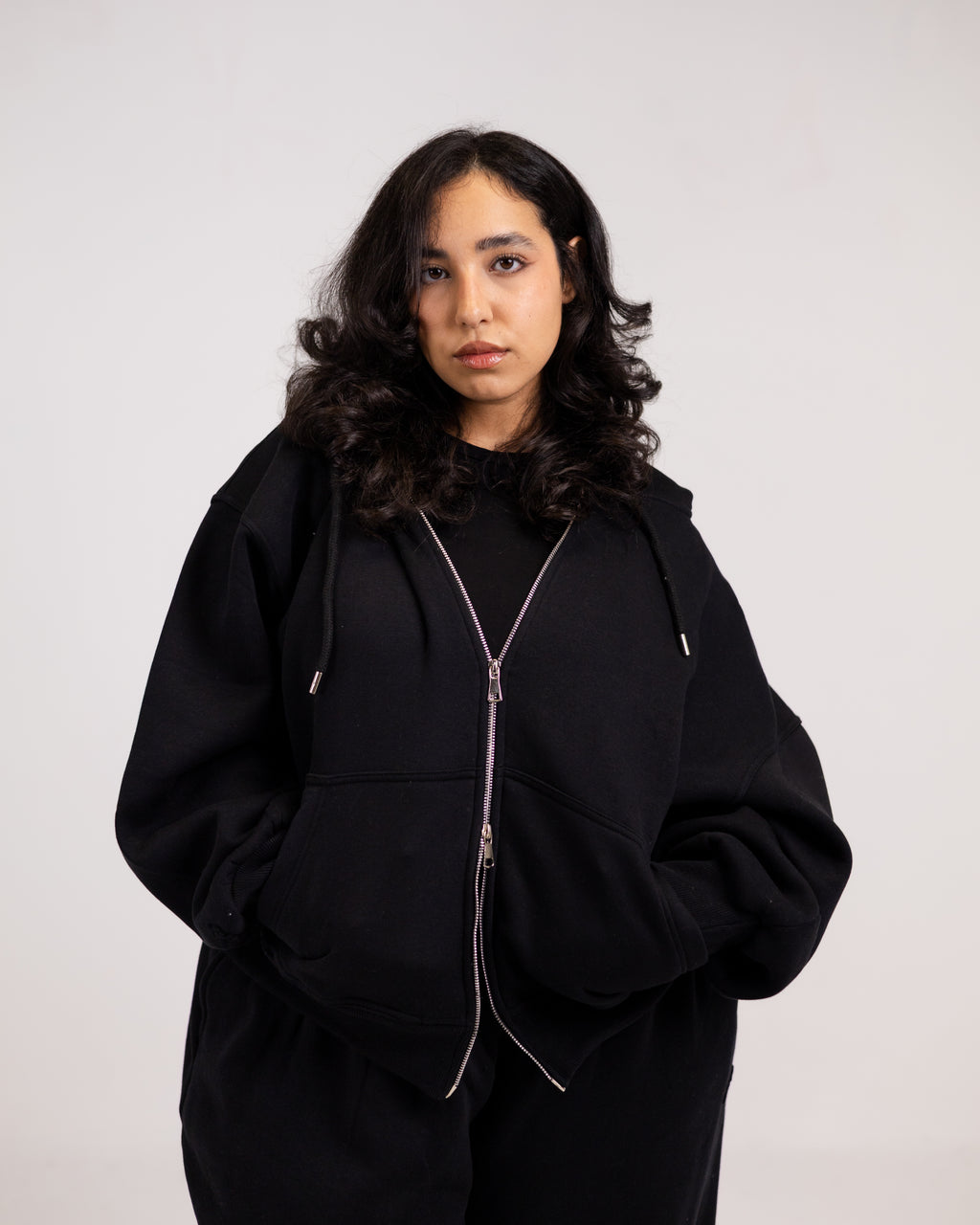 Grand-mere black zipper