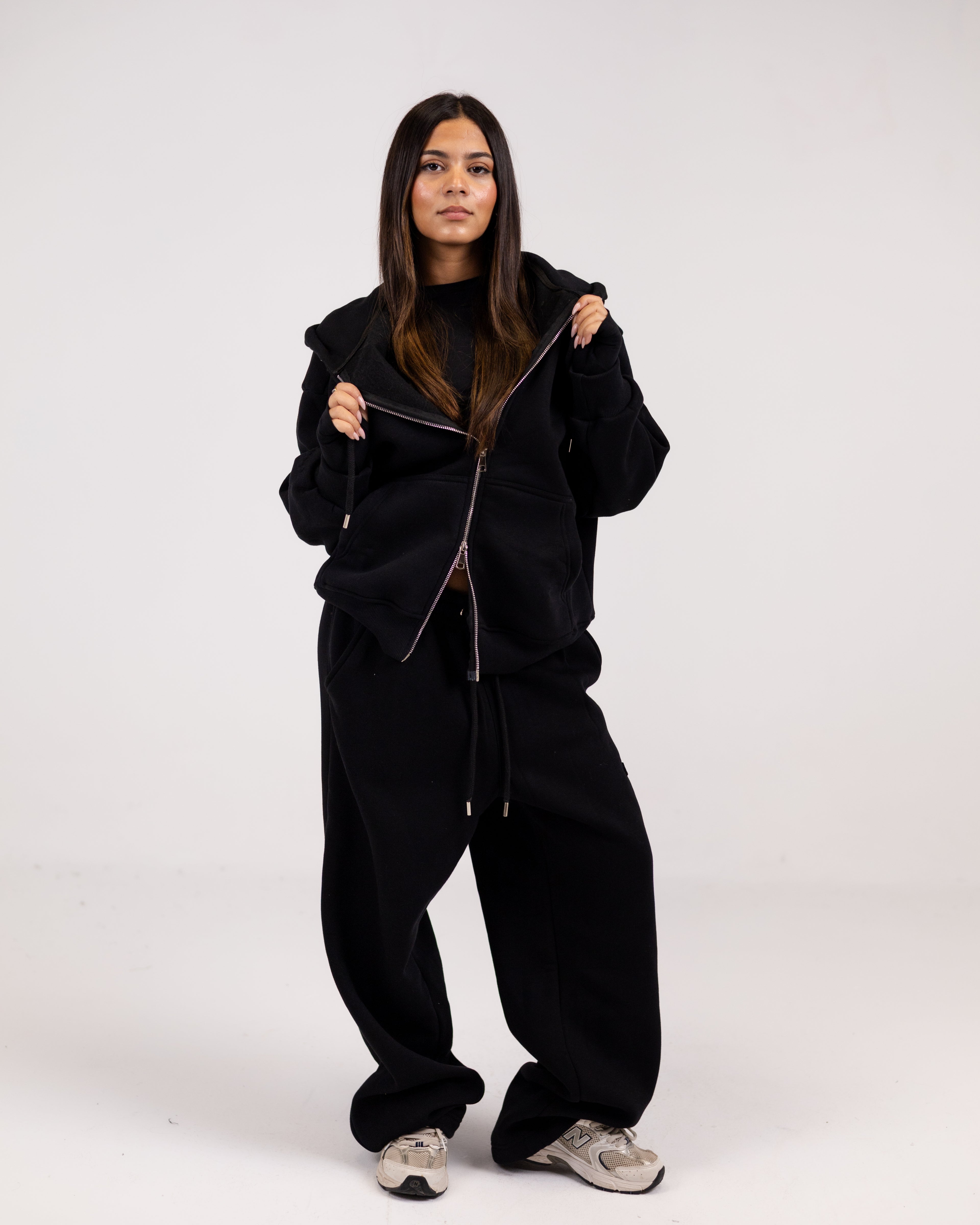 Grand-mere black zipper