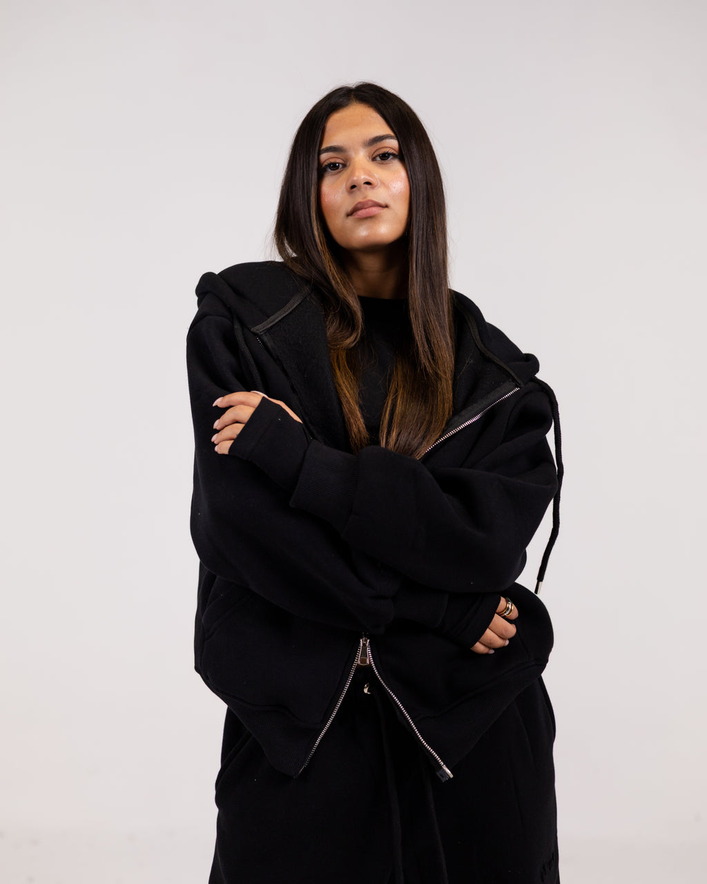 Grand-mere black zipper