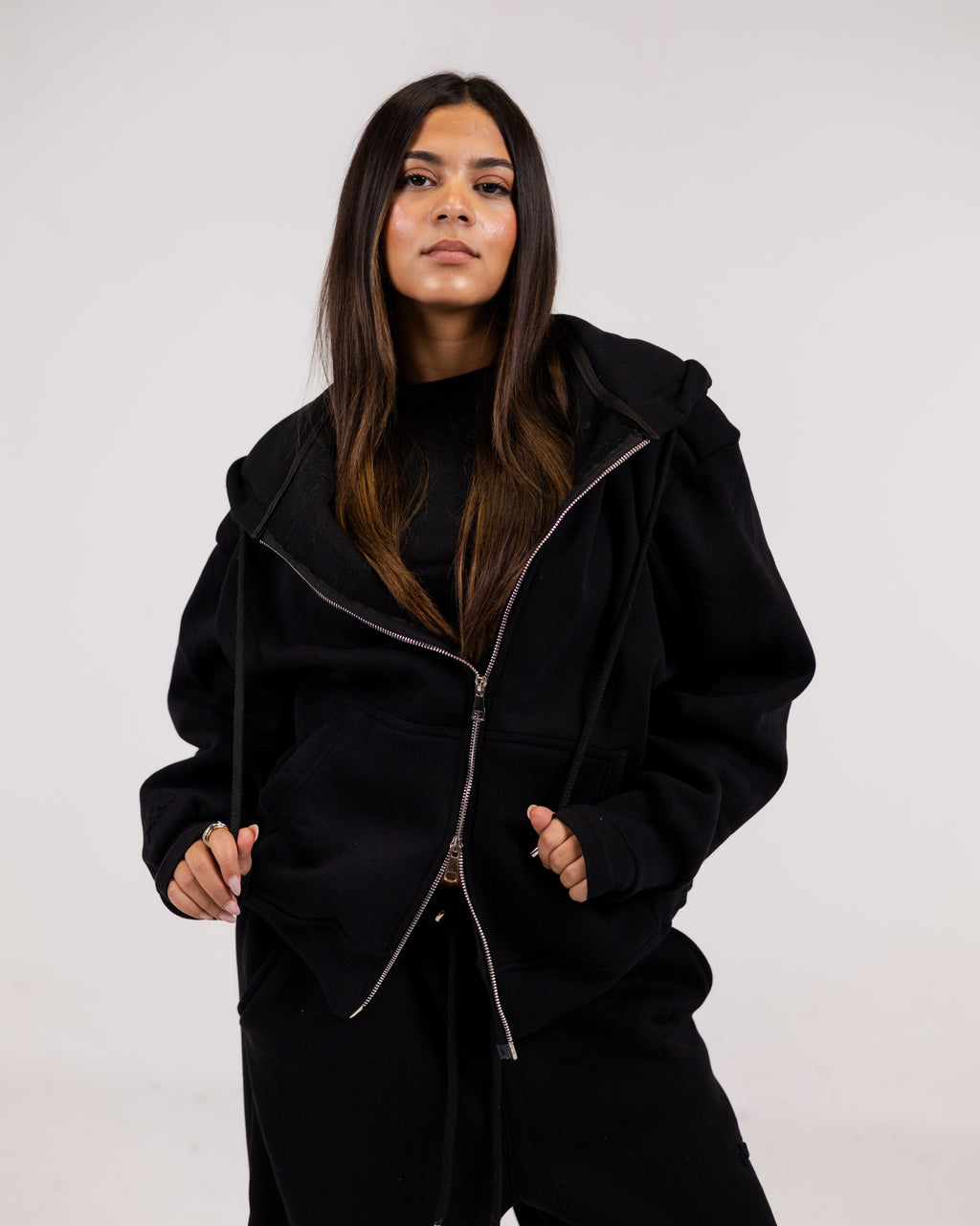 Grand-mere black zipper