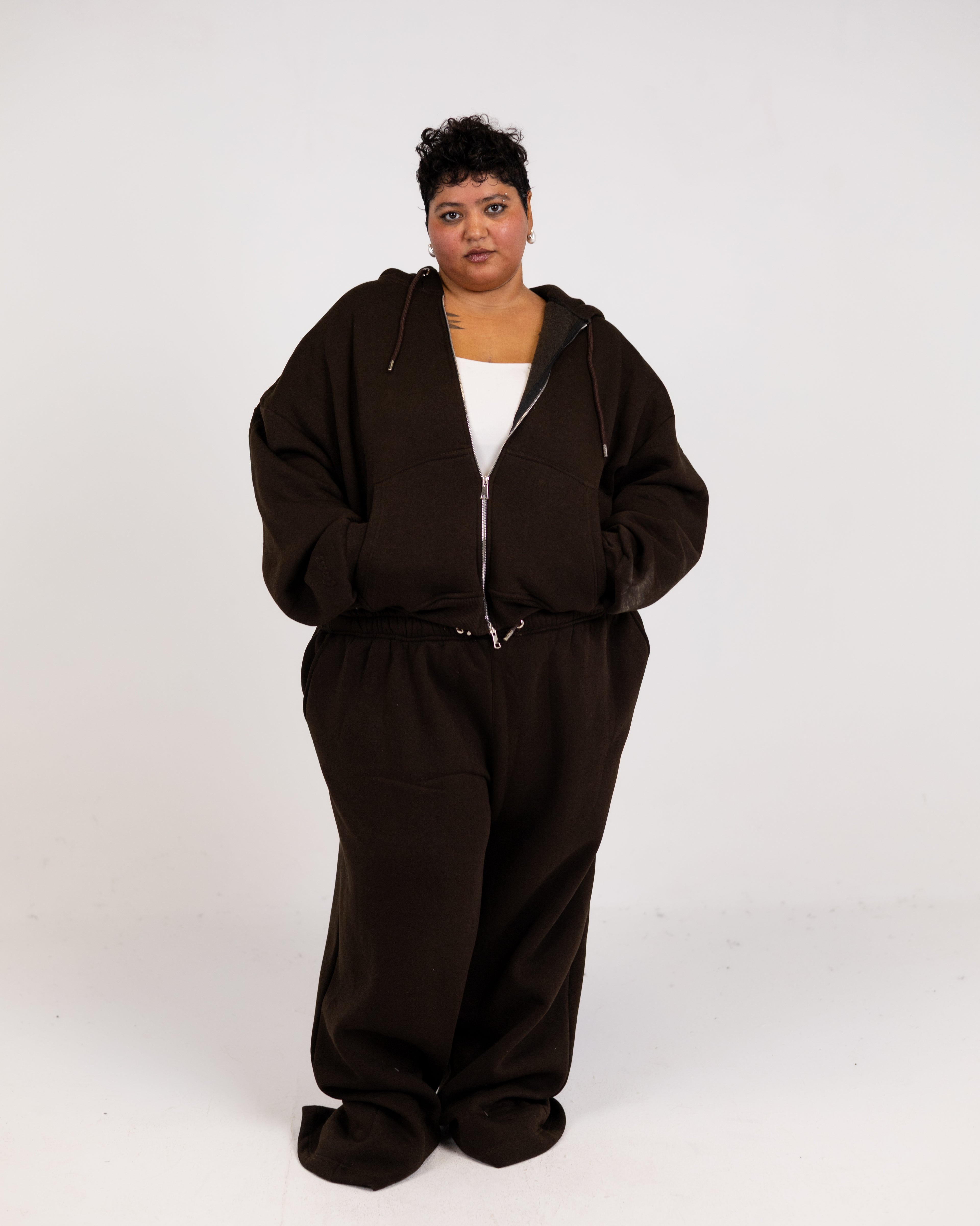 Grand-mere brown zipper