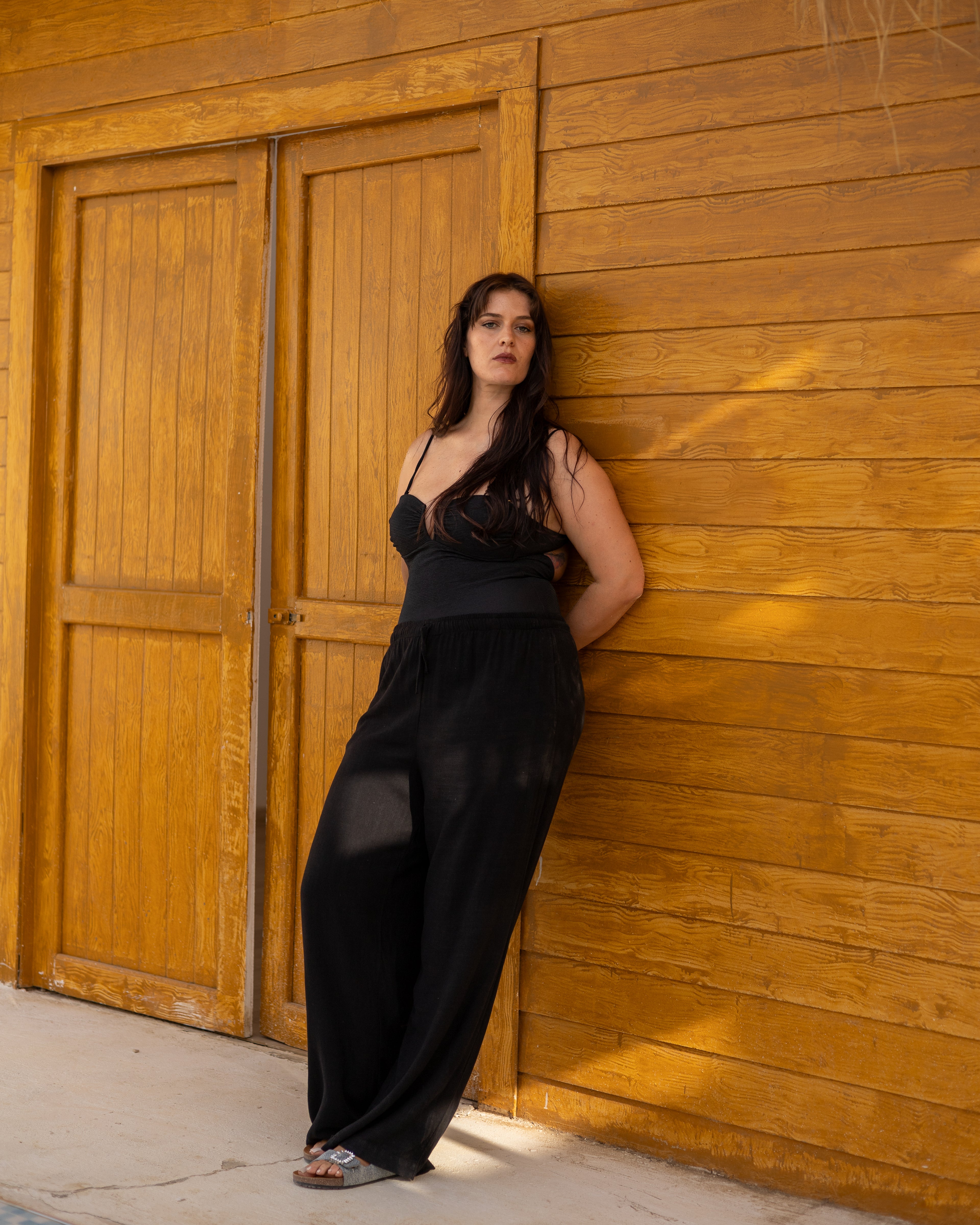 Black mamie linen