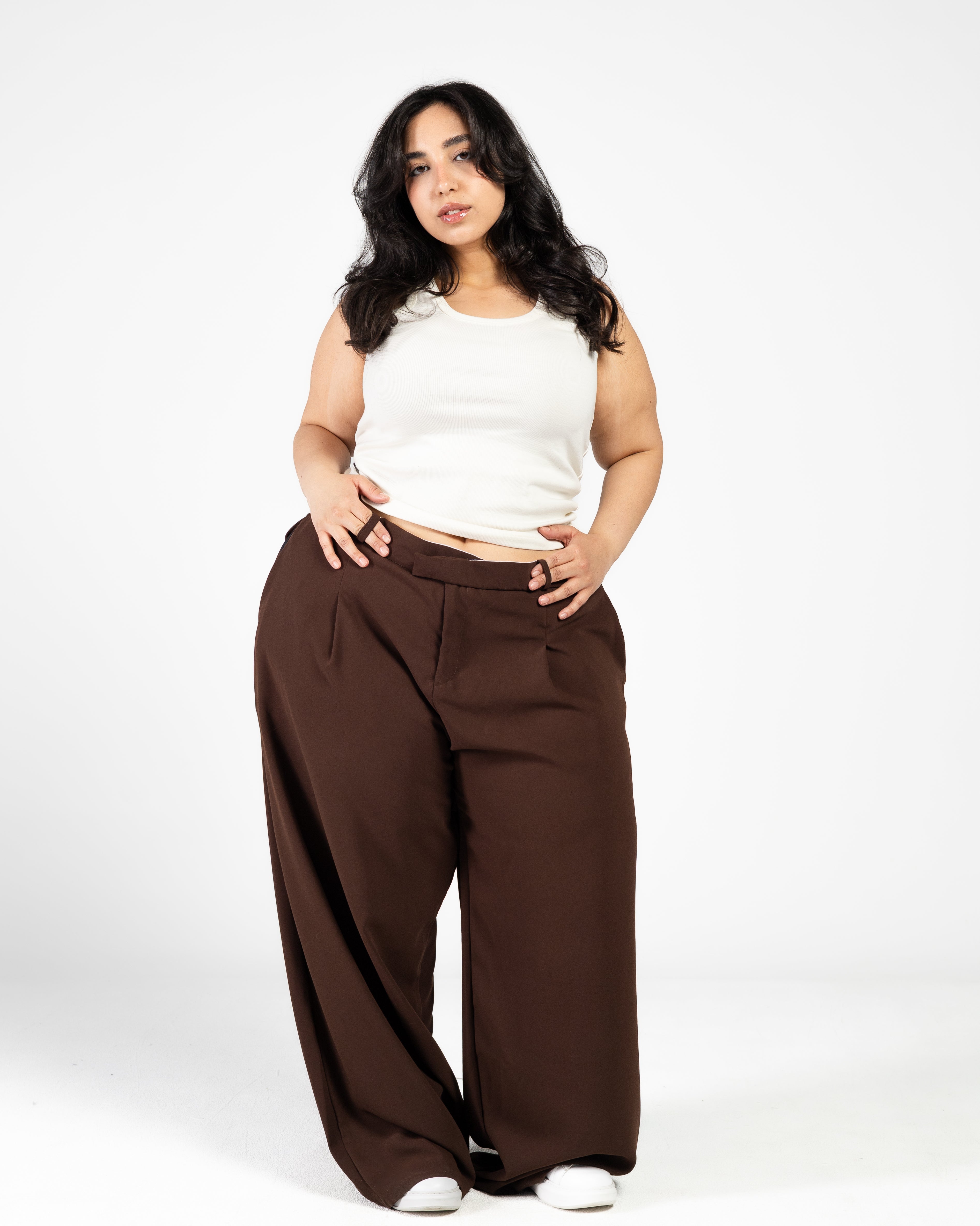 Mimi brown tailored pants
