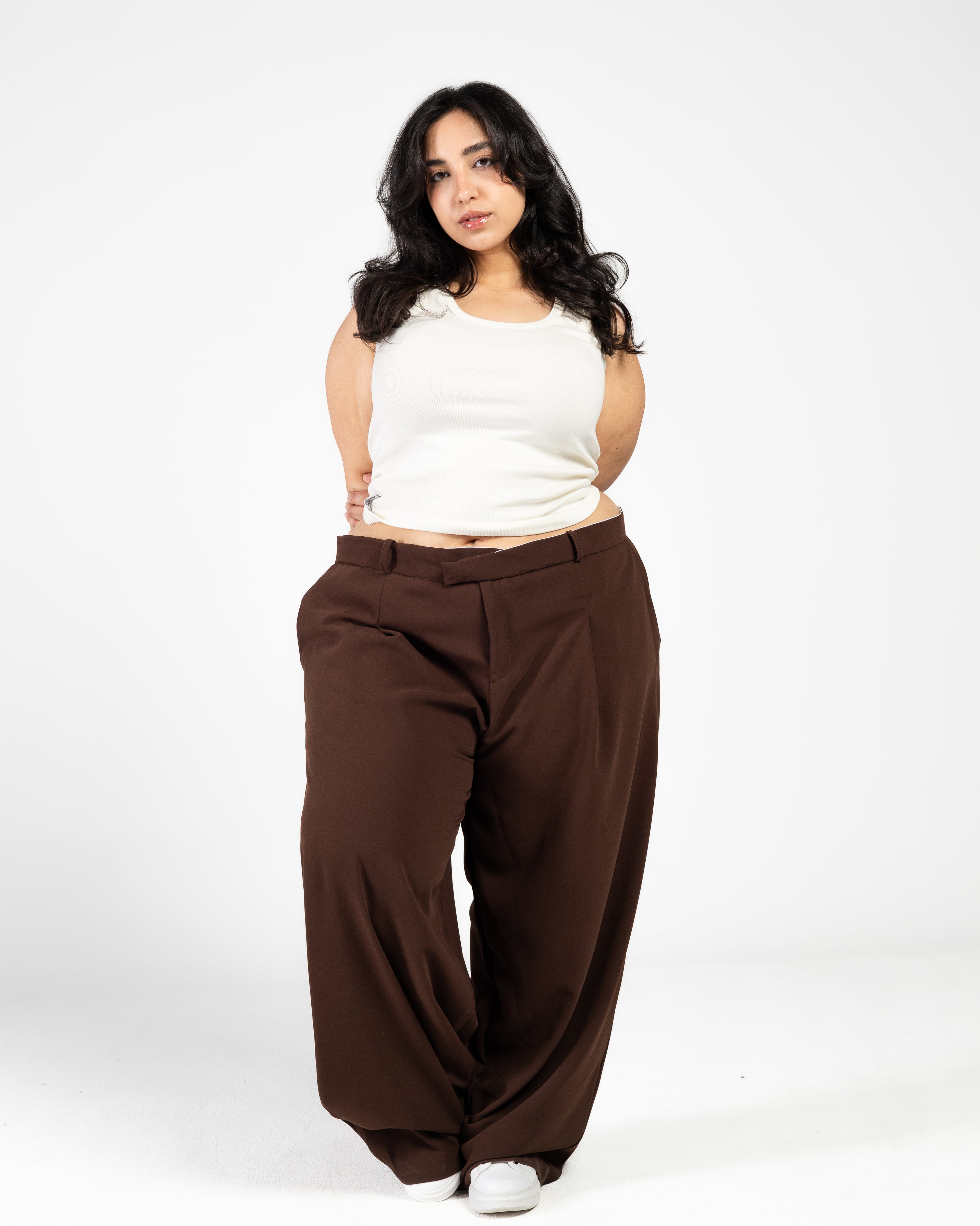 Mimi brown tailored pants