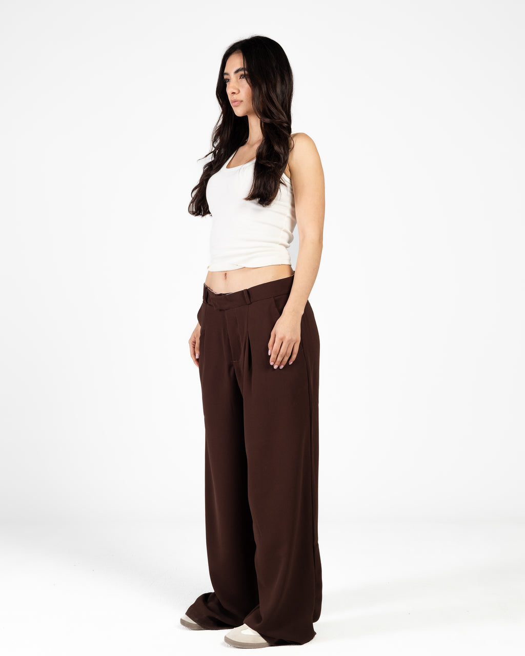 Mimi brown tailored pants