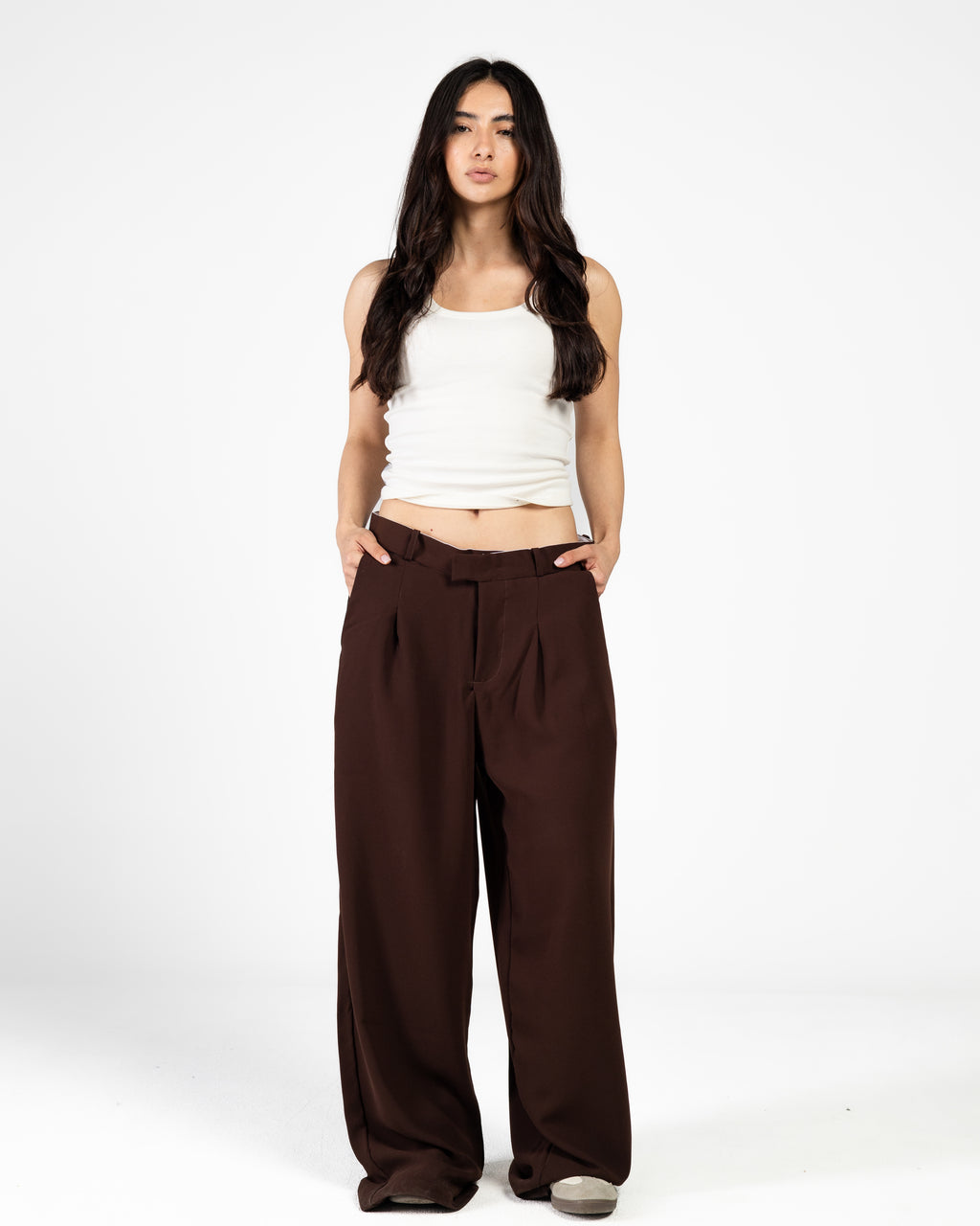 Mimi brown tailored pants